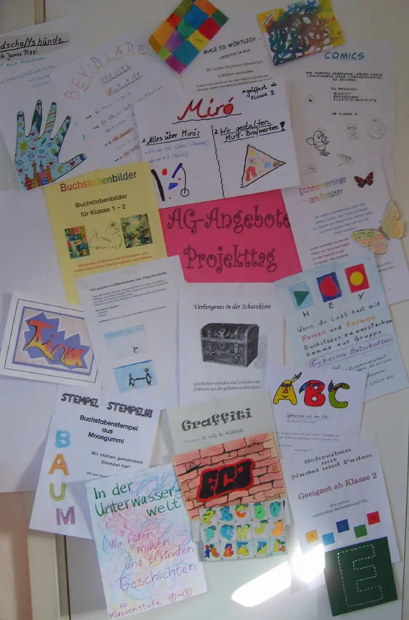 Projektangebote am Kreativtag Deutsch-Kunst